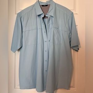 XL Baby Blue Men’s Wrangler Button up